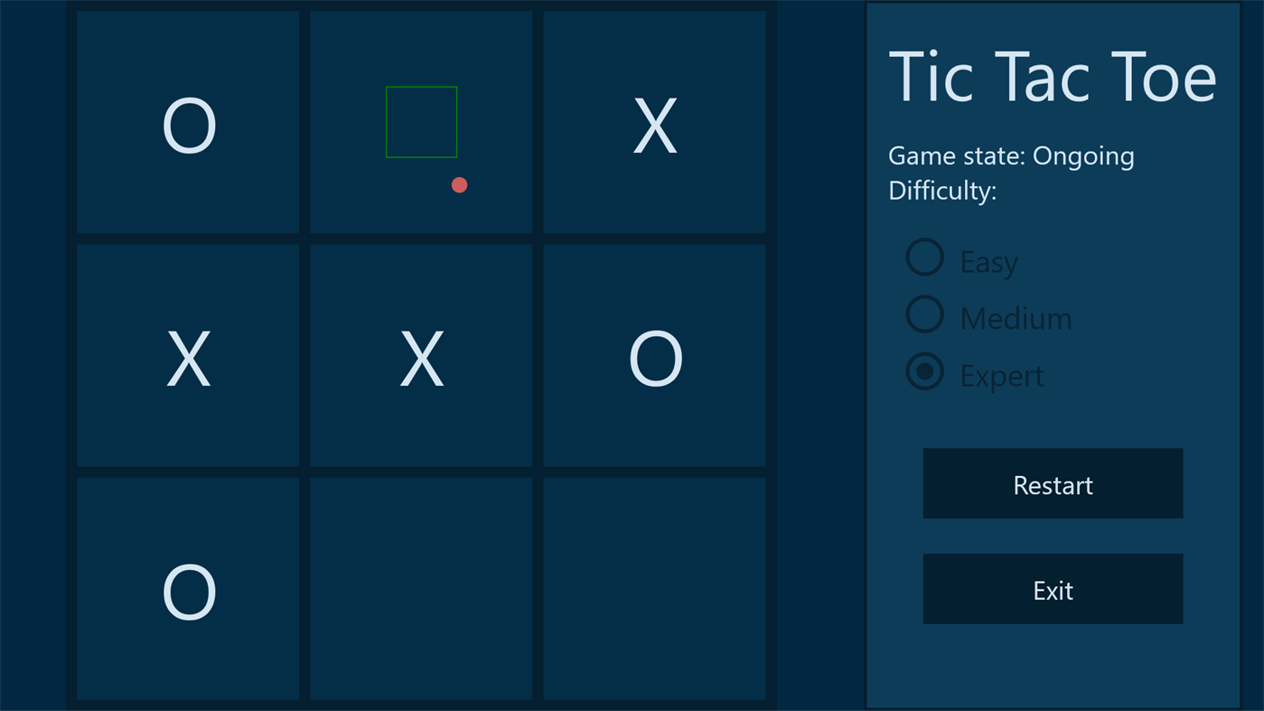 #2. Gaze Tic-Tac-Toe (Windows) By: Maciej Koniecko