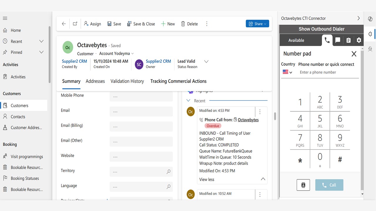 Snapshot 3 of Amazon Connect CTI Connector For MS Dynamic 365