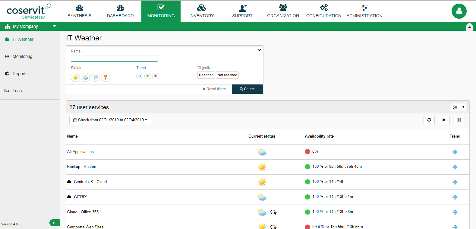 Snapshot 2 of servicenav