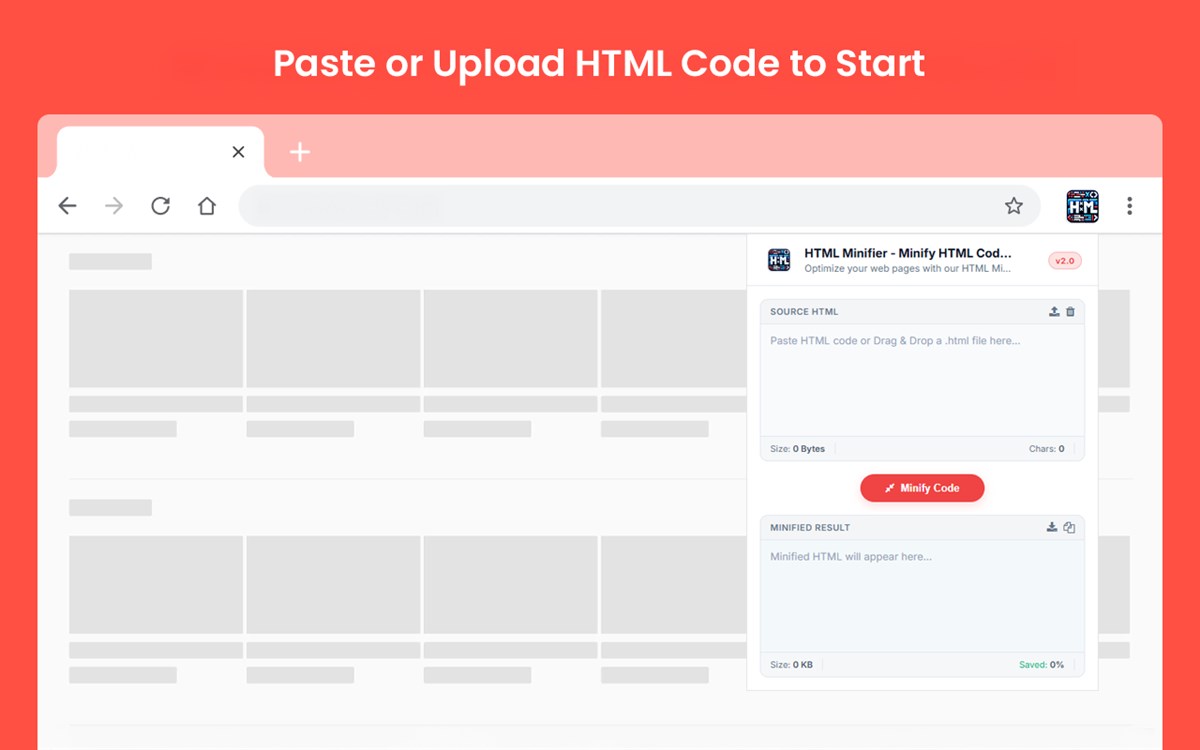 HTML Minifier - Minify HTML Codes