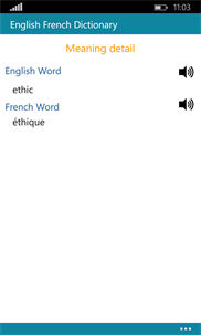 Offline English French Dict screenshot 2