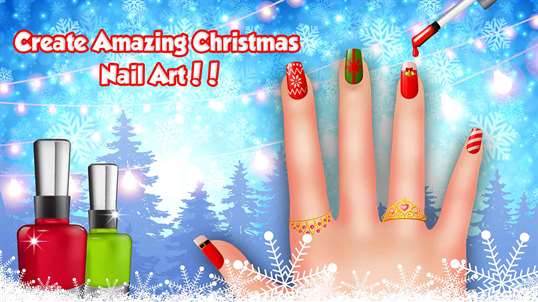 Nail Salon Christmas - Nail Spa & Makeover Fun Games for Girls screenshot 4