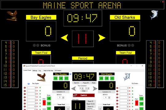 Eguasoft Basketball Scoreboard screenshot 8