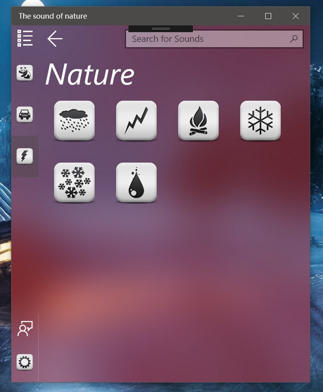 #4. The sound of nature (Windows) By: singhwong