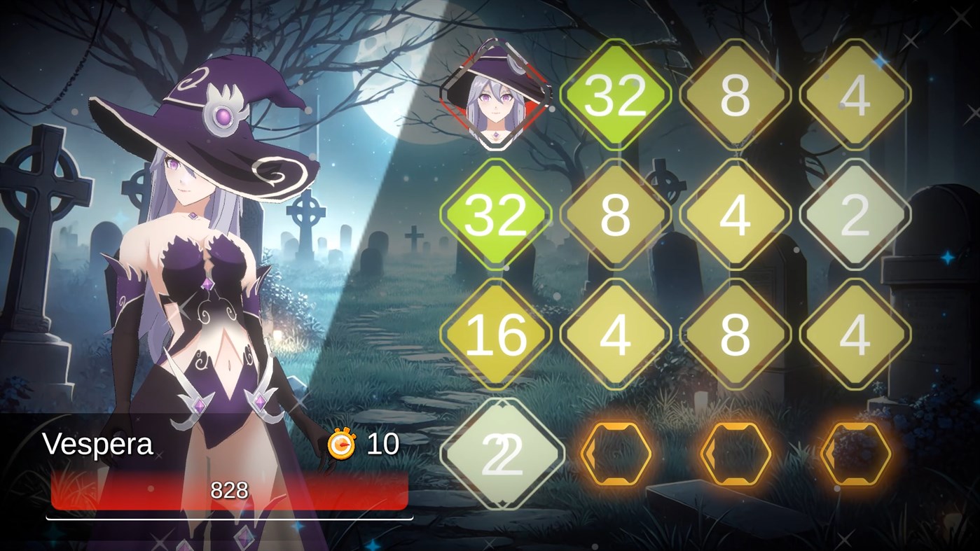 #2. Battle Puzzle 2048 - Wicked Witches (Xbox) 由: EpiXR Games