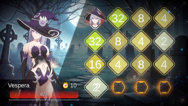 Battle Puzzle 2048 - Wicked Witches screenshot 2
