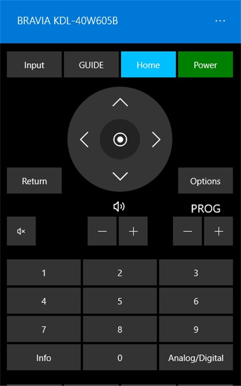 Sony Remote Control Screenshots 1