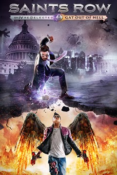 Cover poster for Saints Row IV: Re-Elected & Gat out of Hell