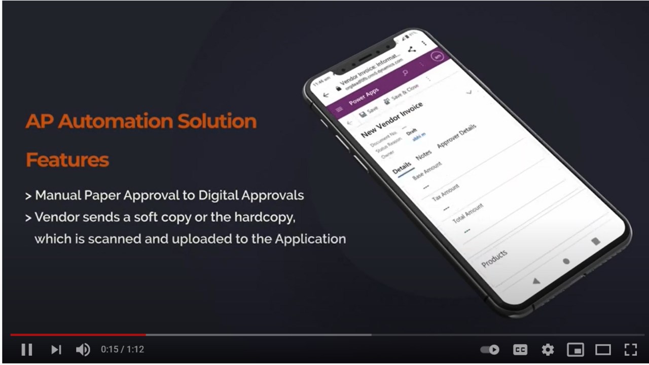 Snapshot 1 of Invoice Automation (AP Automation)
