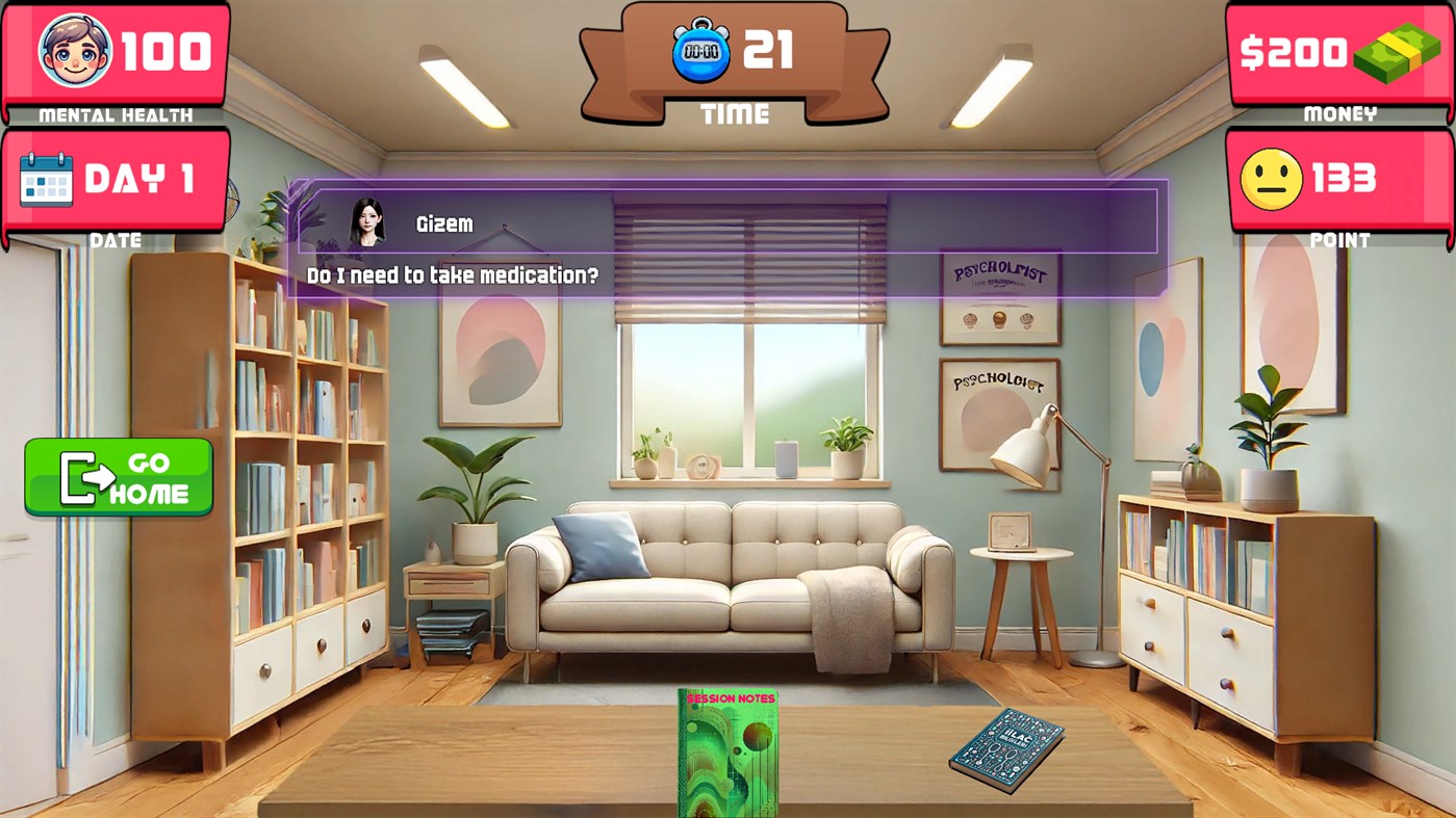 #10. Therapist Simulator (Windows) โดย: Kanuni Games Oyun Yazılım Pazarlama ve Ticaret Limited Şirketi