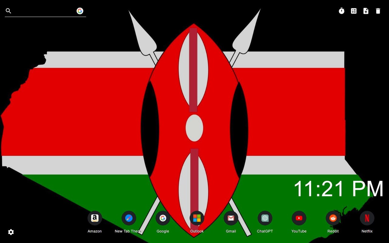 Kenya Flag Wallpaper New Tab