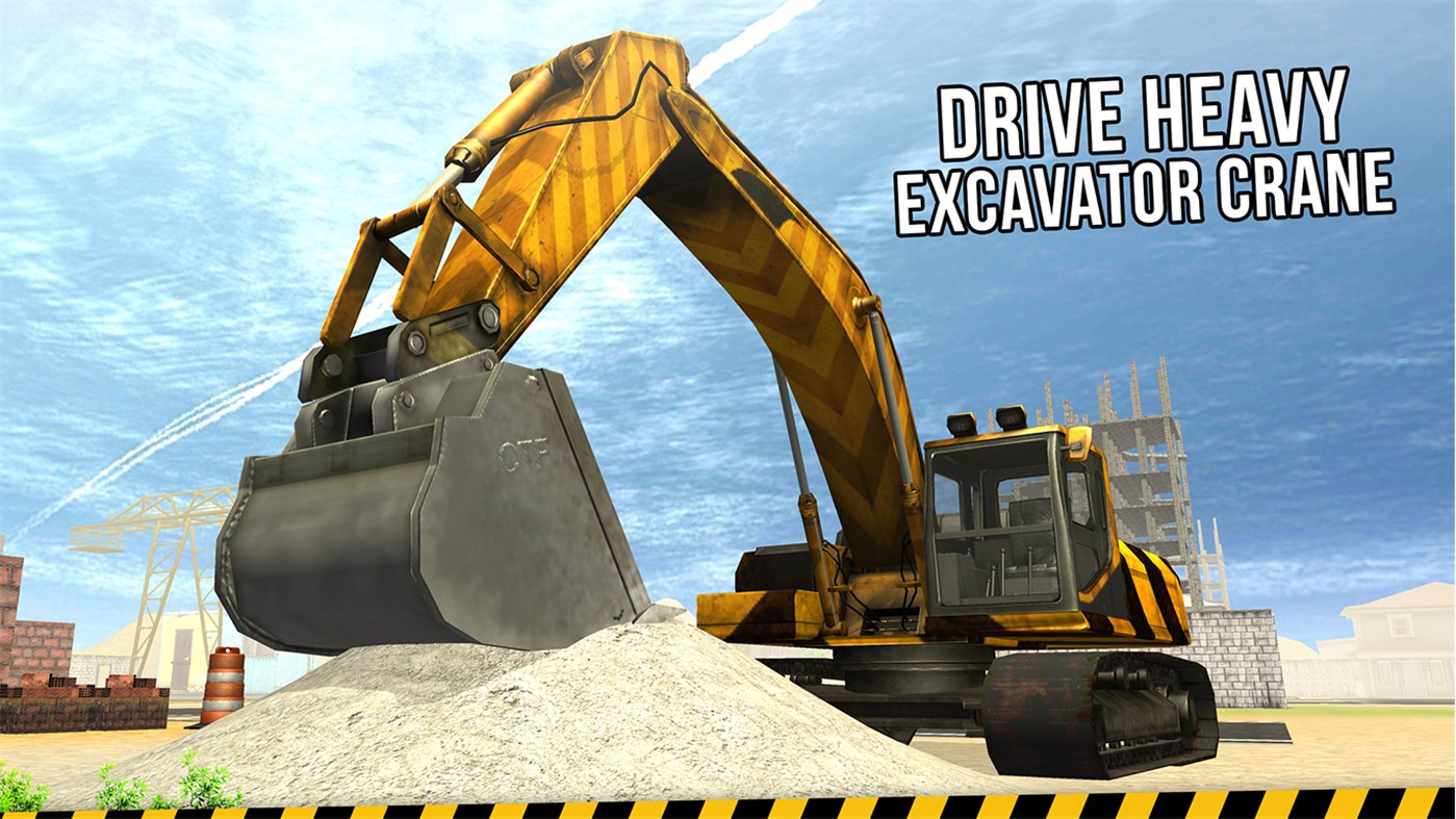 #3. Excavator Crane Simulator - Buildings Construction (Windows) Podle: AppStream Studios