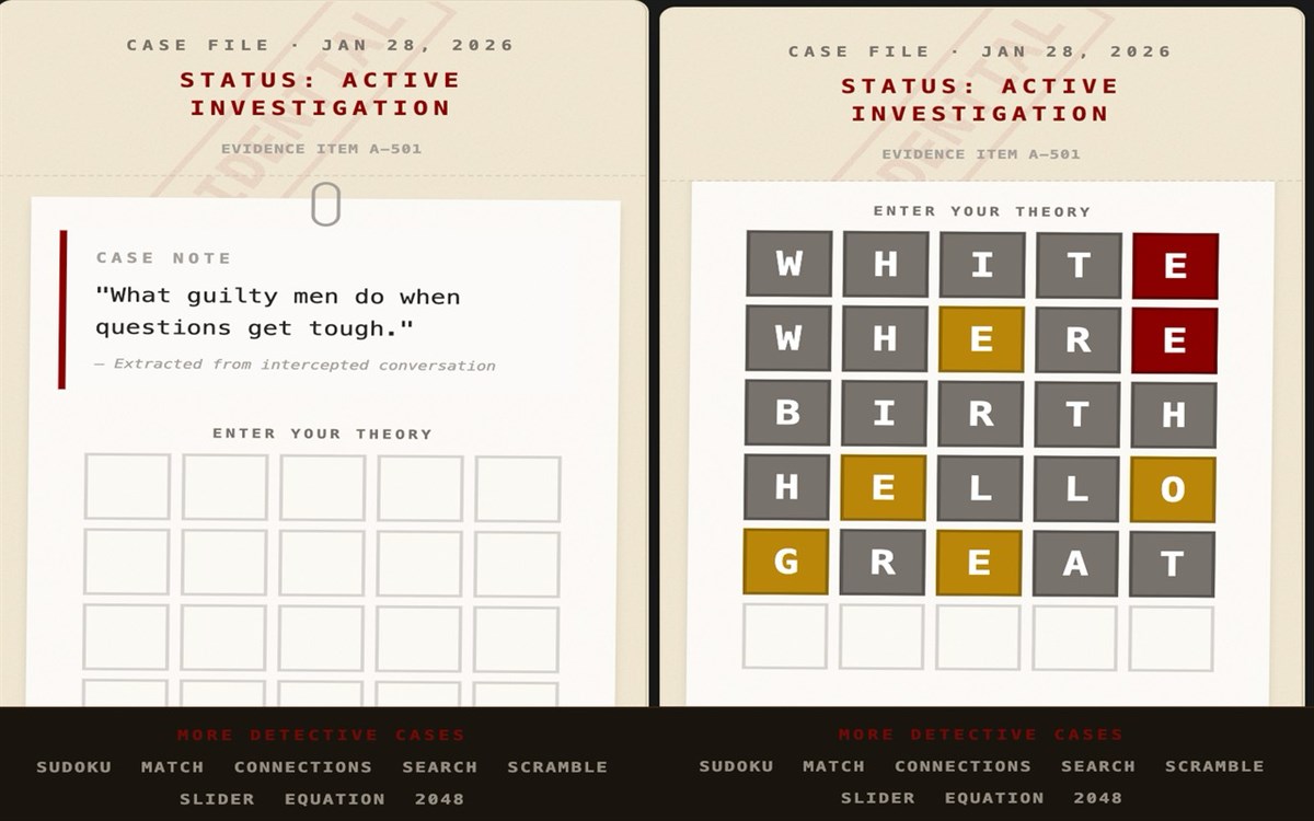 Detective Daily — Solve Today's Case