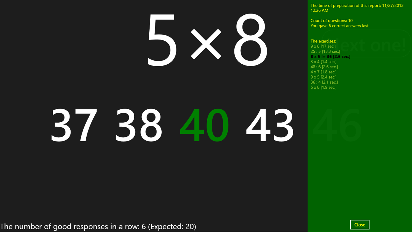#7. Multiplication trainer (Windows) بواسطة: SebDani