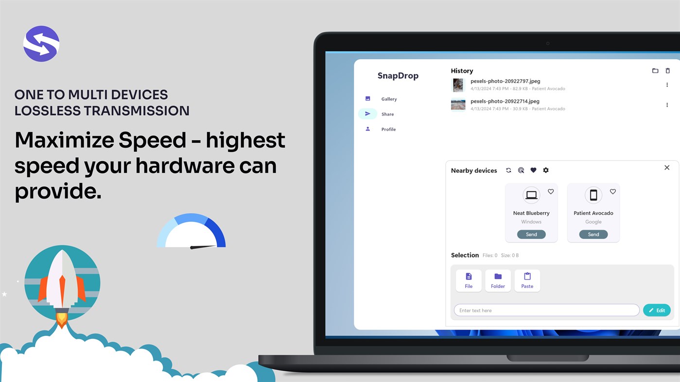 #2. Snap Drop (Windows) بواسطة: Essence Studio