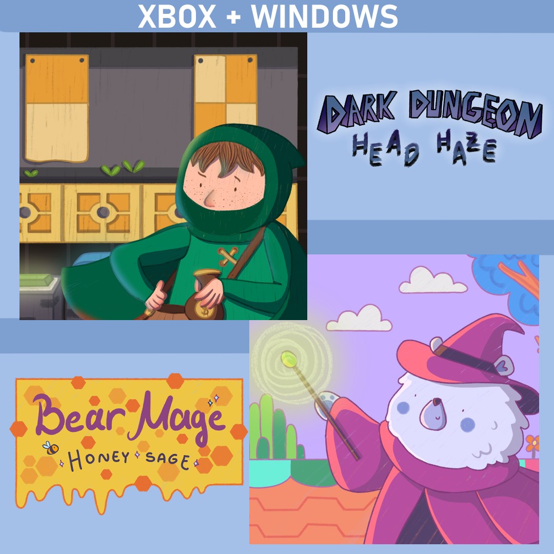 Dark Dungeon Head Haze / Bear Mage Honey Sage (Bundle)
