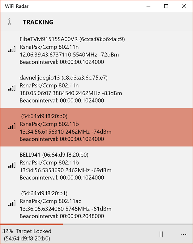 #1. WiFi Radar Tracker (Windows) De: 秦淮一梦