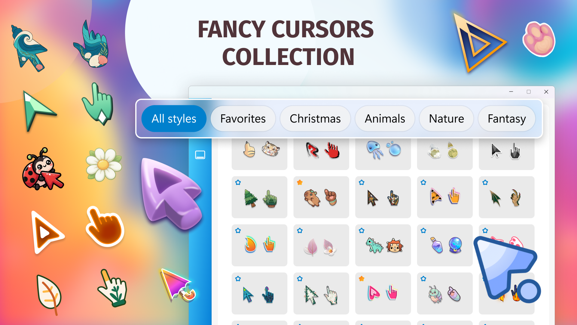 Custom Cute Cursors - Desktop Customization screenshot