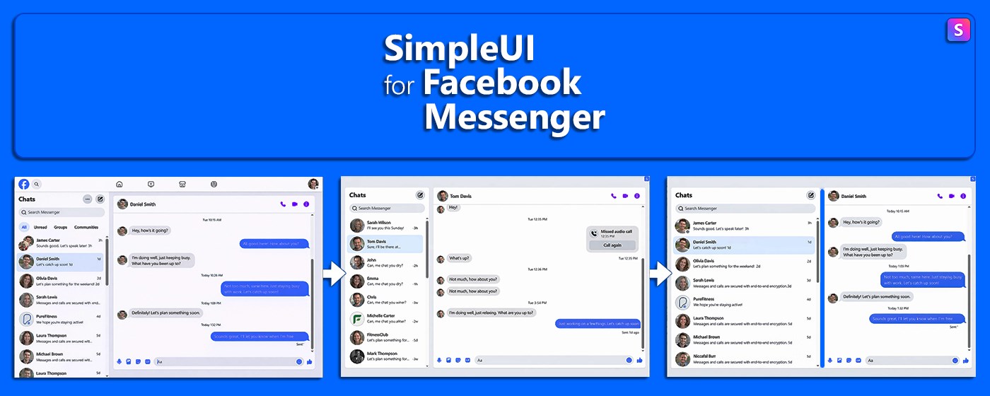 SimpleUI for Facebook Messenger