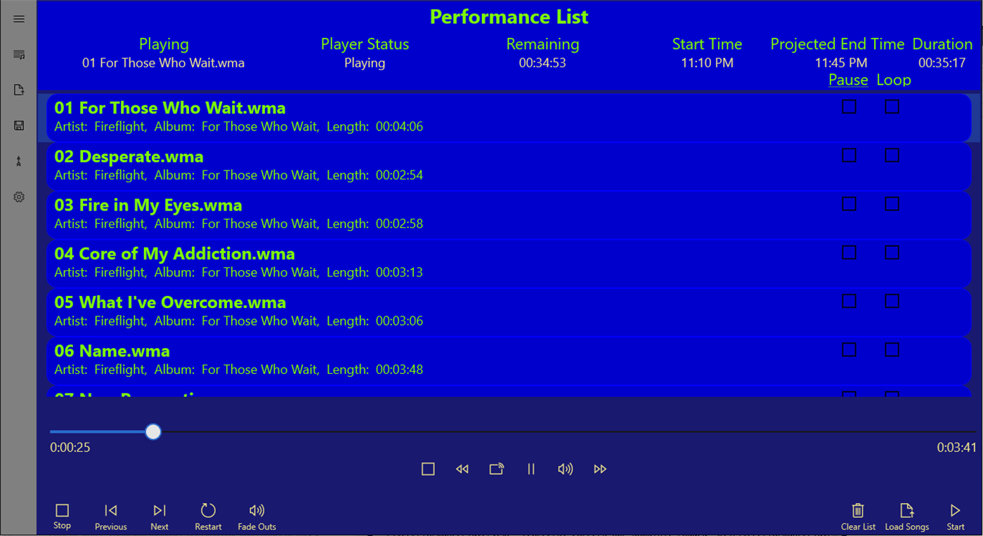 #1. Live Performance Player (Windows) 来自: Digital Software Systems