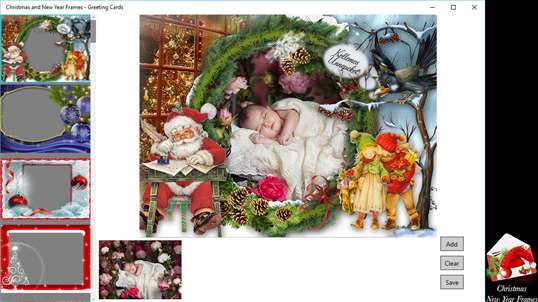 Christmas and New Year Frames - Greeting Cards screenshot 1