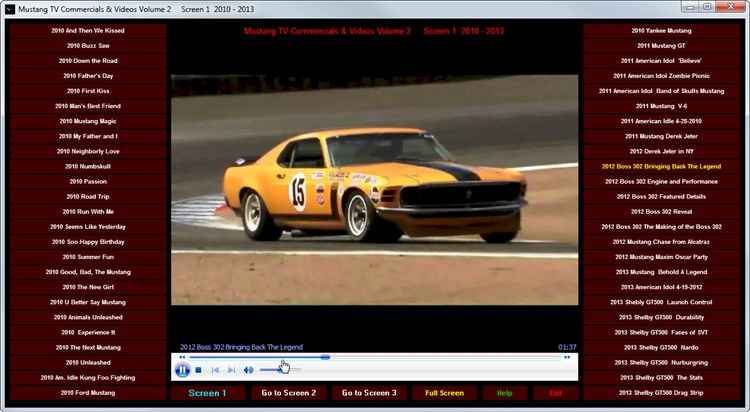 Ford Mustang Commercials and Videos Volume 2 - PC - (Windows)