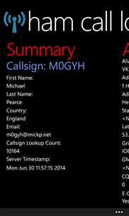 Ham Call Lookup screenshot 2