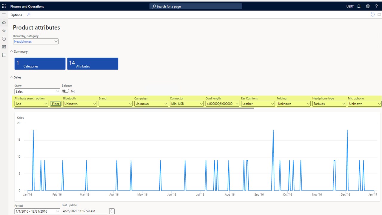Snapshot 2 of Product attribute search