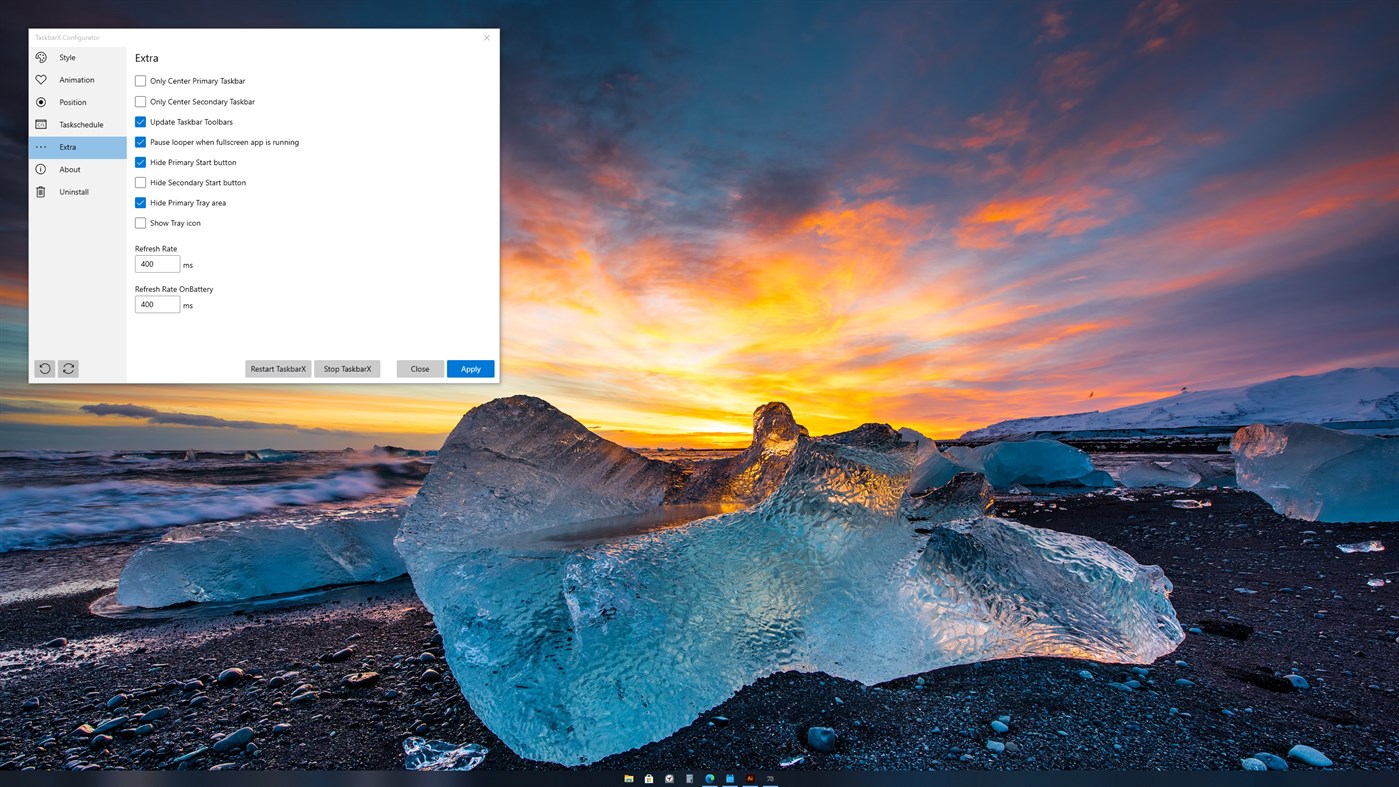 #1. TaskbarX (Windows) 作者: Chris Andriessen