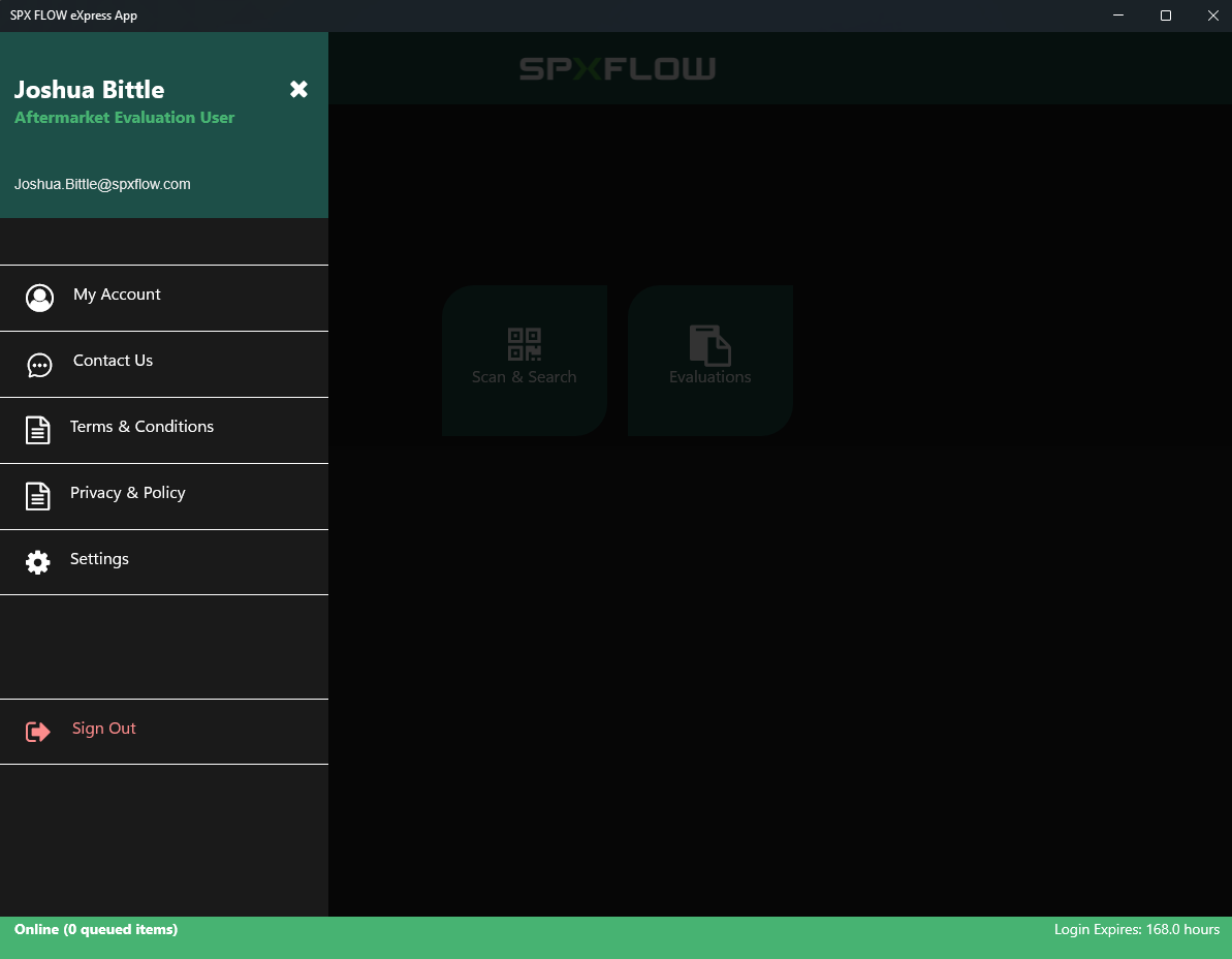 SPX FLOW eXpress screenshot