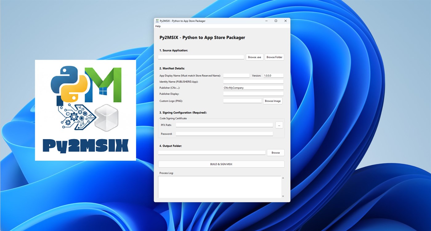 #1. Py2MSIX - Python to App Store Packager (Windows) di: MLOGICTECH