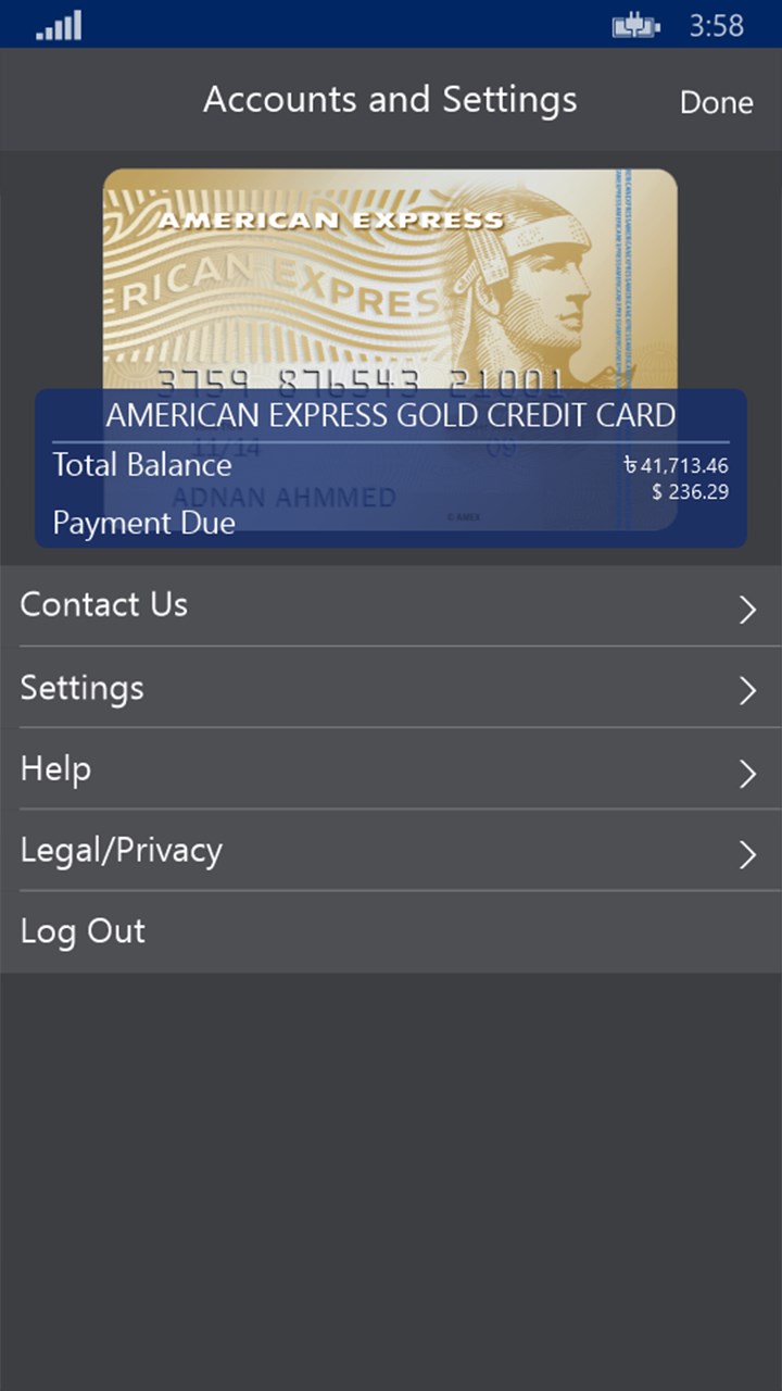 Amex Bd For Windows 10 Mobile