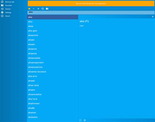 Thai Suomi sanakirja screenshot 1