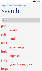 English - Chichewa Audio Flash Cards screenshot 7