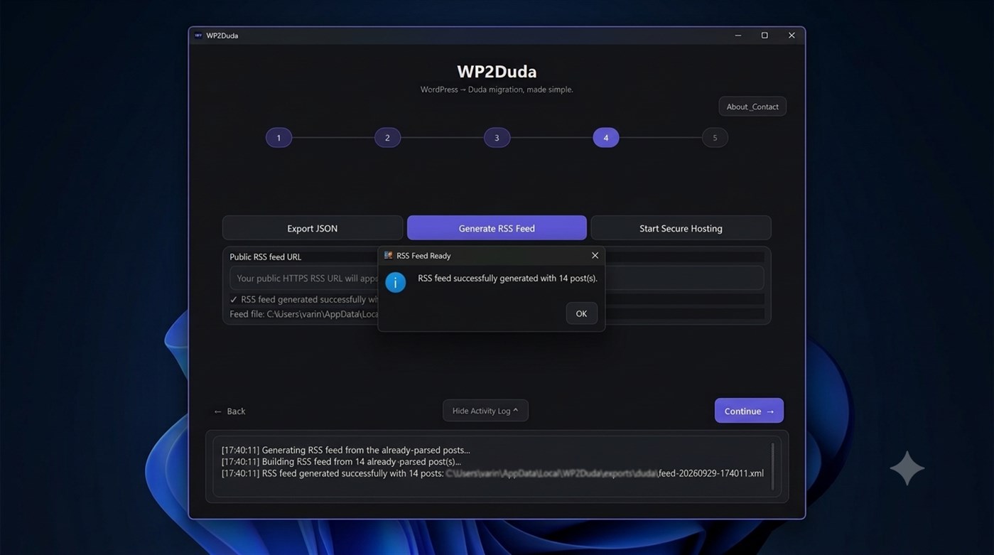 #2. WP2Duda (Windows) Von: VSCreation