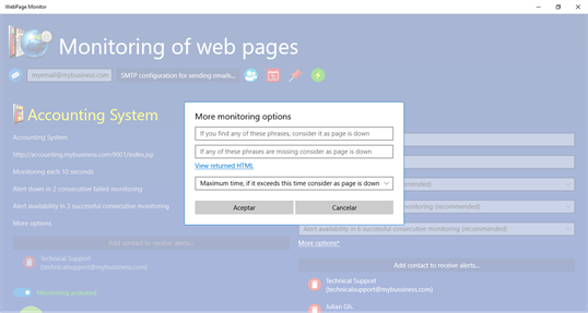 WebPage Monitor screenshot 3