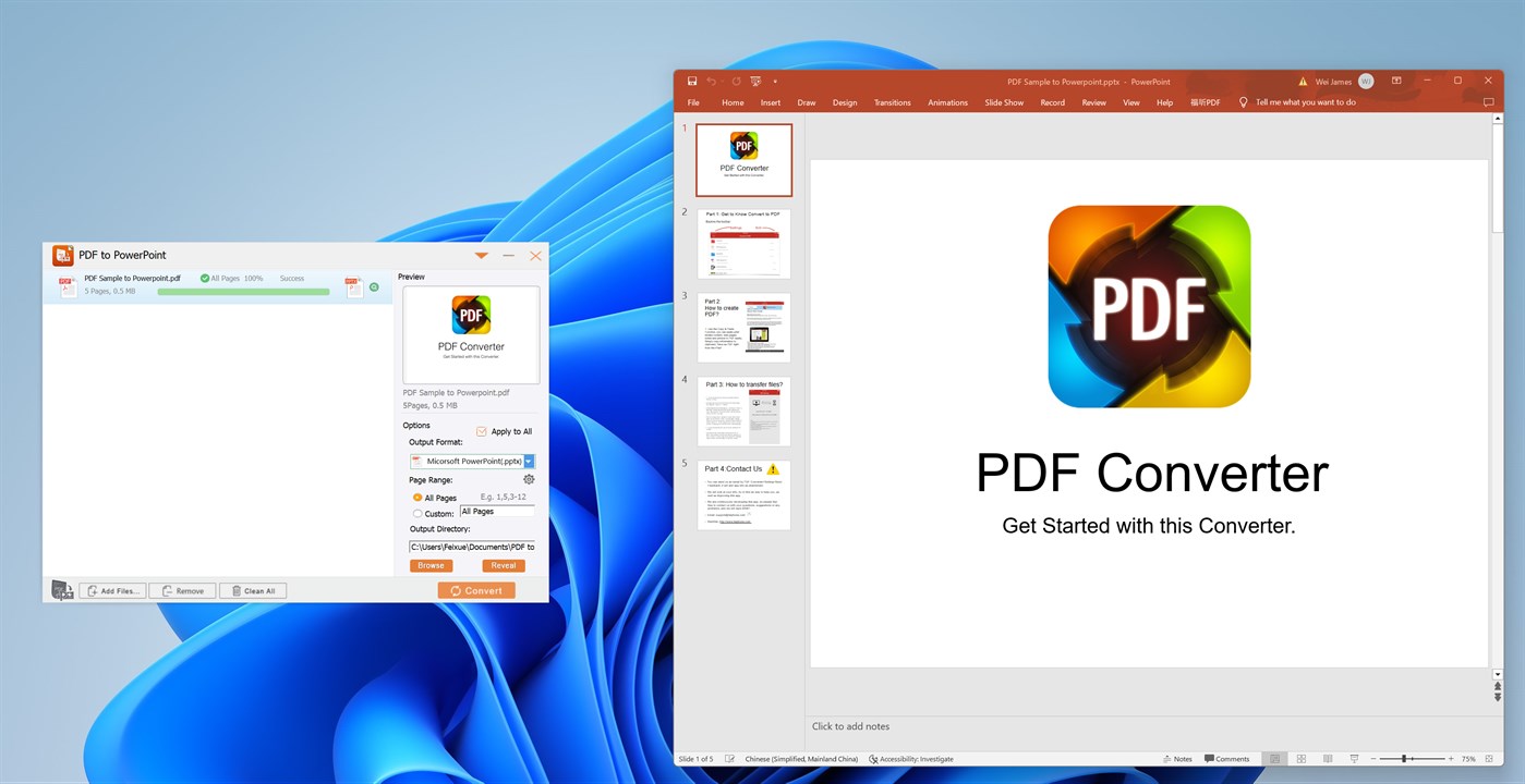 #3. Flyingbee PDF to PPT Pro (Windows) Podle: Flyingbee Software Co., Ltd