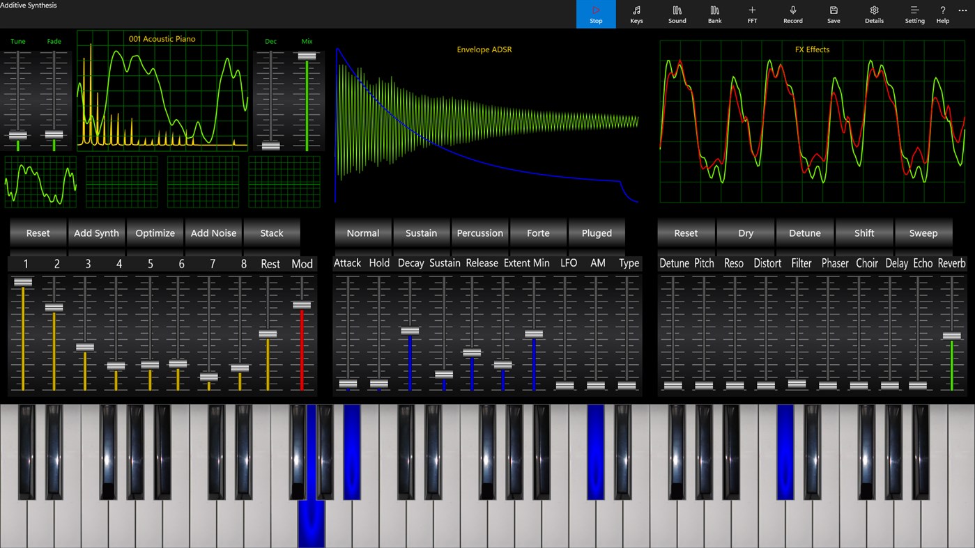 #2. Additive Synthesizer (Windows) By: SoundDesigner