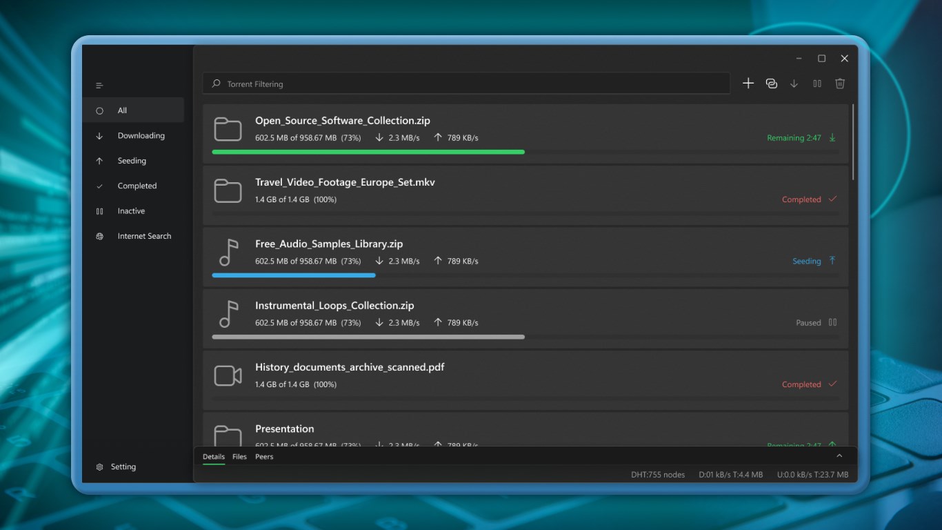Torrent Manager screenshot