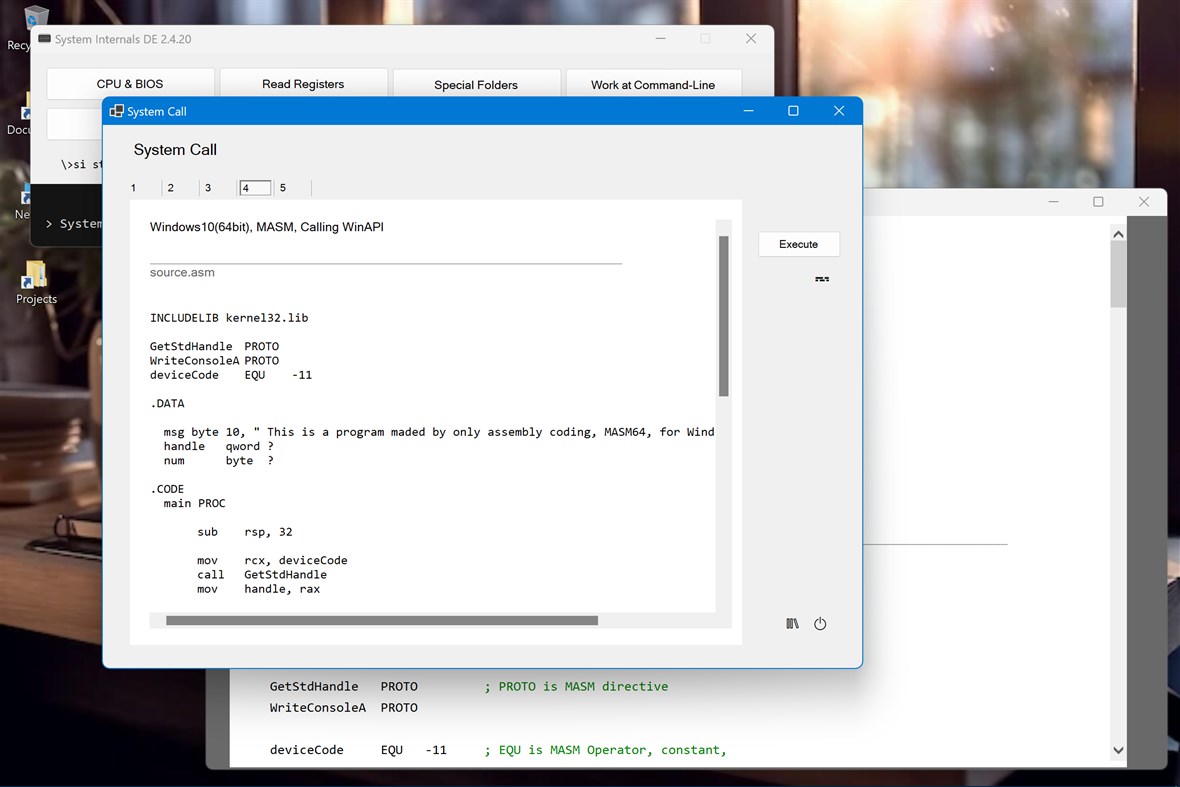 #7. System Internals (developer edition) (Windows) By: Million