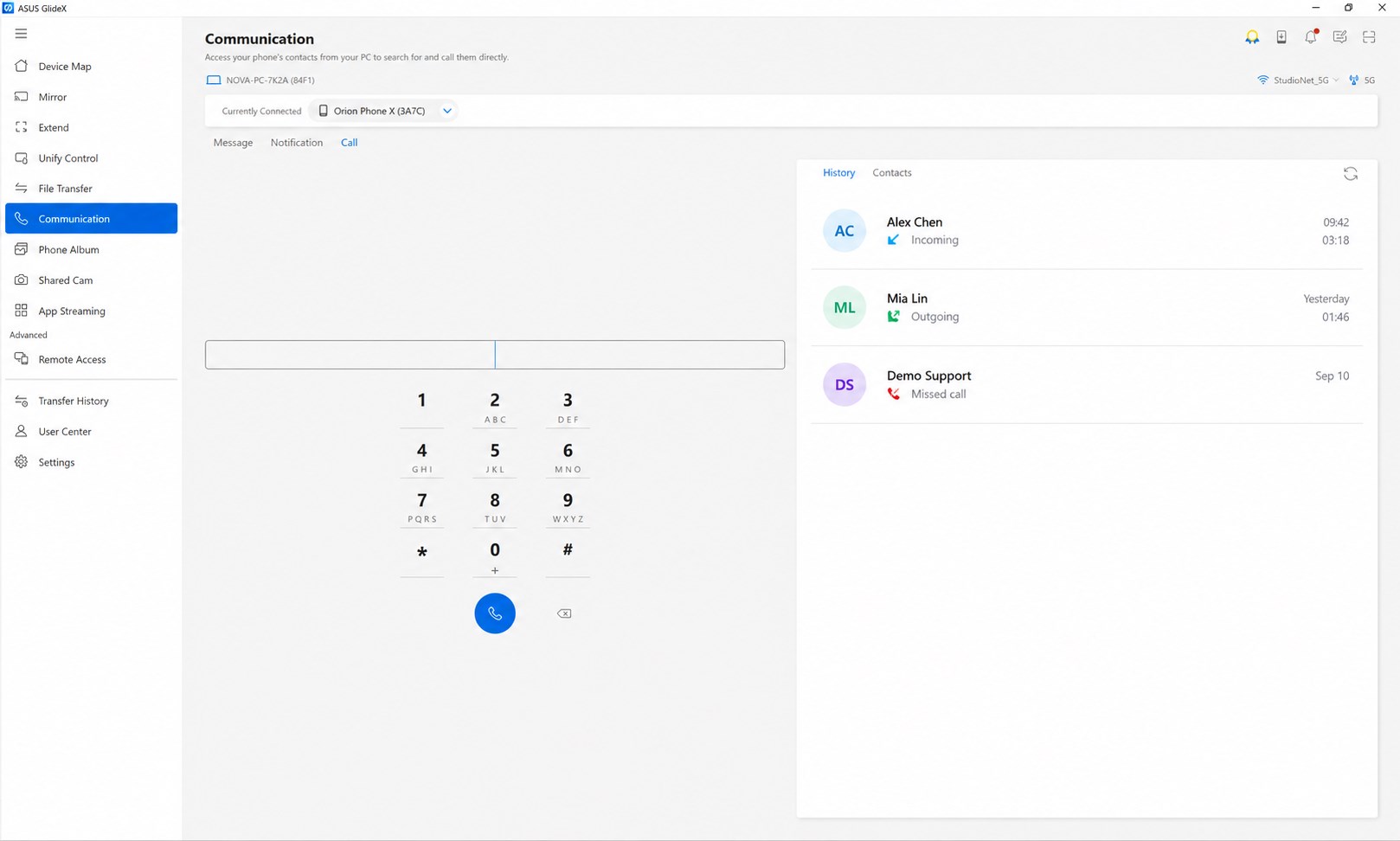 ASUS GlideX screenshot