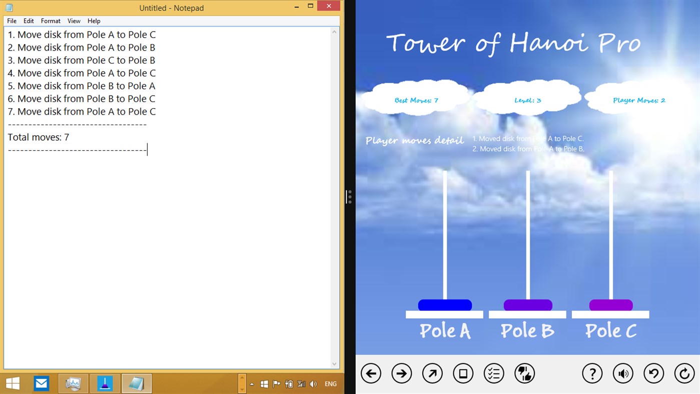 #6. Tower of Hanoi Pro (Windows) 来自: Yogaraj S