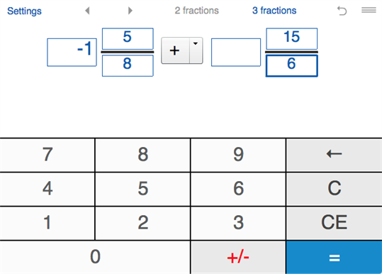 Fraction Calculator with Steps screenshot 1