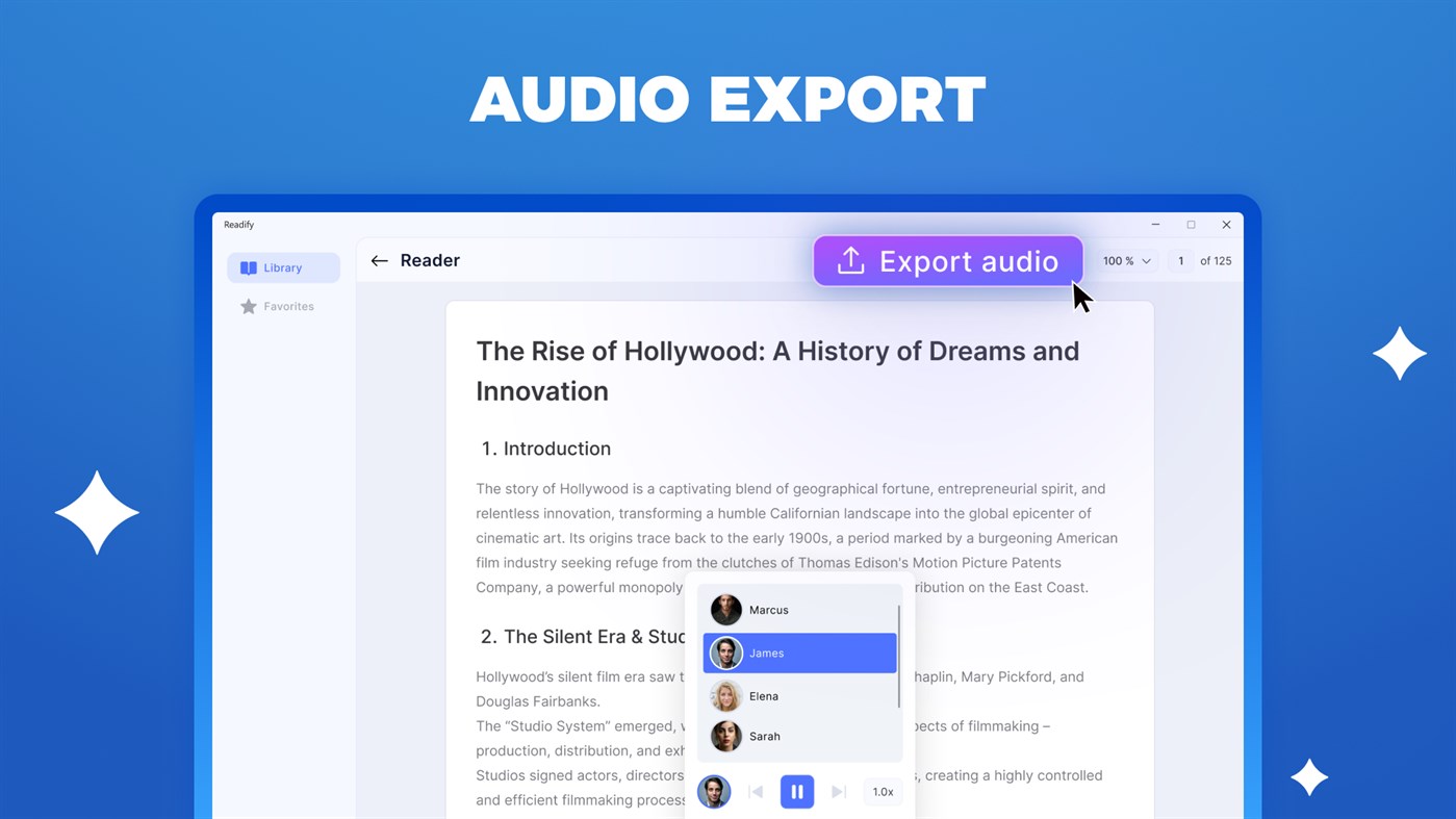 #3. Readify - Read Out Loud & Text Reading (Windows) 由: High Solutions LLP