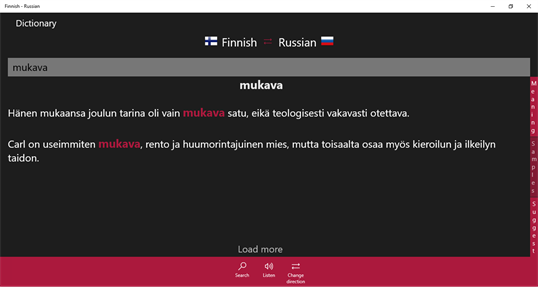 Finnish - Russian screenshot 2