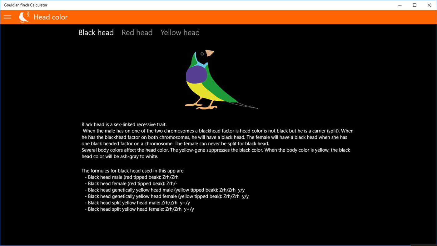 #3. Gouldian finch Calculator (Windows) بواسطة: Wilco van Ee