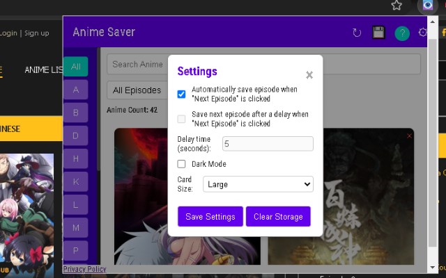 Anime Saver