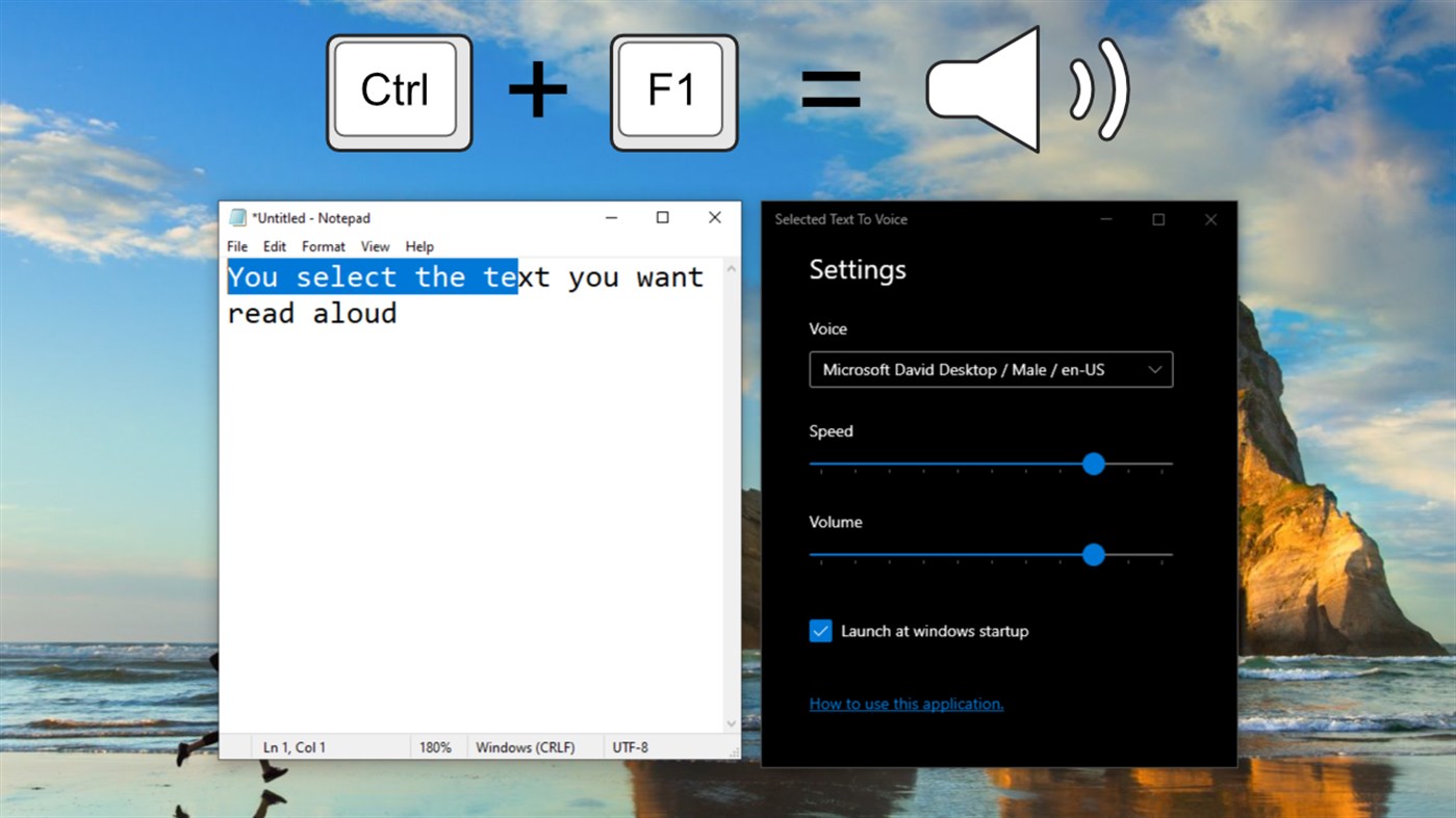#1. Selected Text To Voice (Windows) Podle: Yocko01