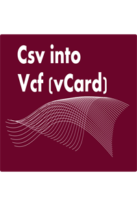 Csv to Vcf (vCard)