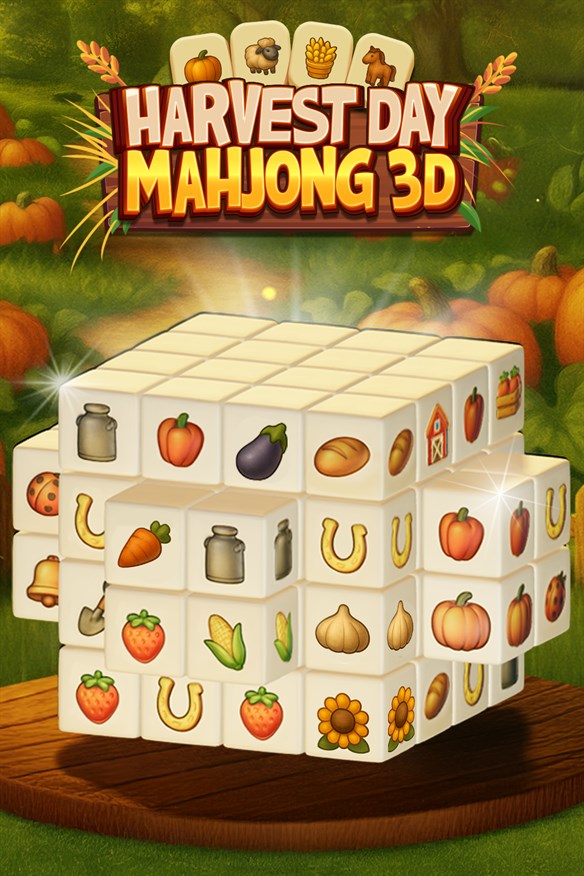 Harvest Day Mahjong 3D Xbox Series X|S and Xbox One cover art